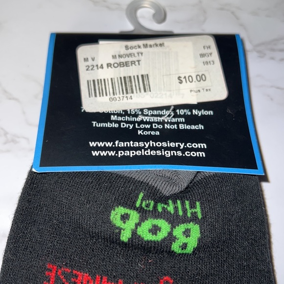 Name Socks “Robert Pick Up Your Socks” LoL,  You’ll  know they’re his! sz 10-14 - Picture 5 of 6